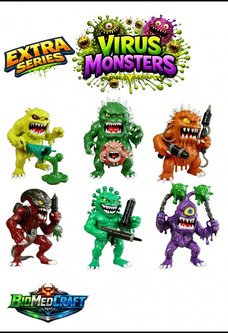 Virus Monsters Mini Series - Extra Set (6 figures) - Wave 1