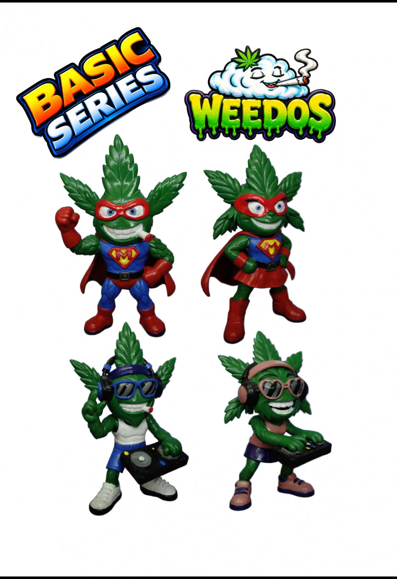 WEEDOS Mini Series – Crazy Weed Heroes Set (4 Figures) – Wave 1