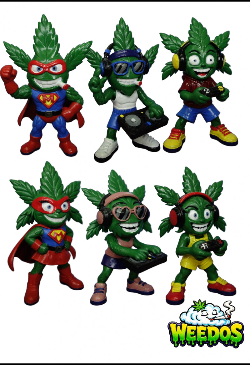 WEEDOS Mini Series – Crazy Weed Heroes Set (6 Figures) – Wave 1