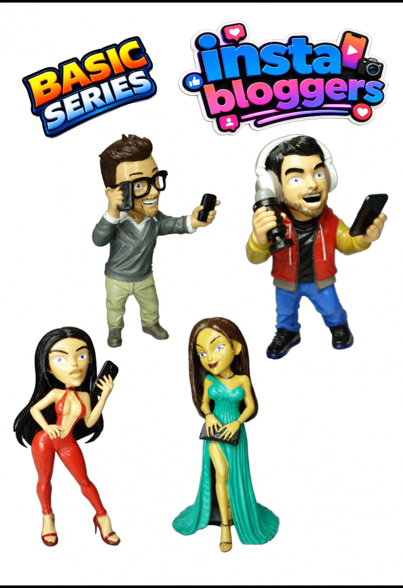 INSTA BLOGGERS — Wave 1 Basic  Set (4 Figures)