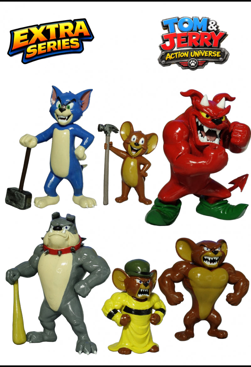 Tom &amp; Jerry: Action Universe Full Set (6 collectible resin figures)