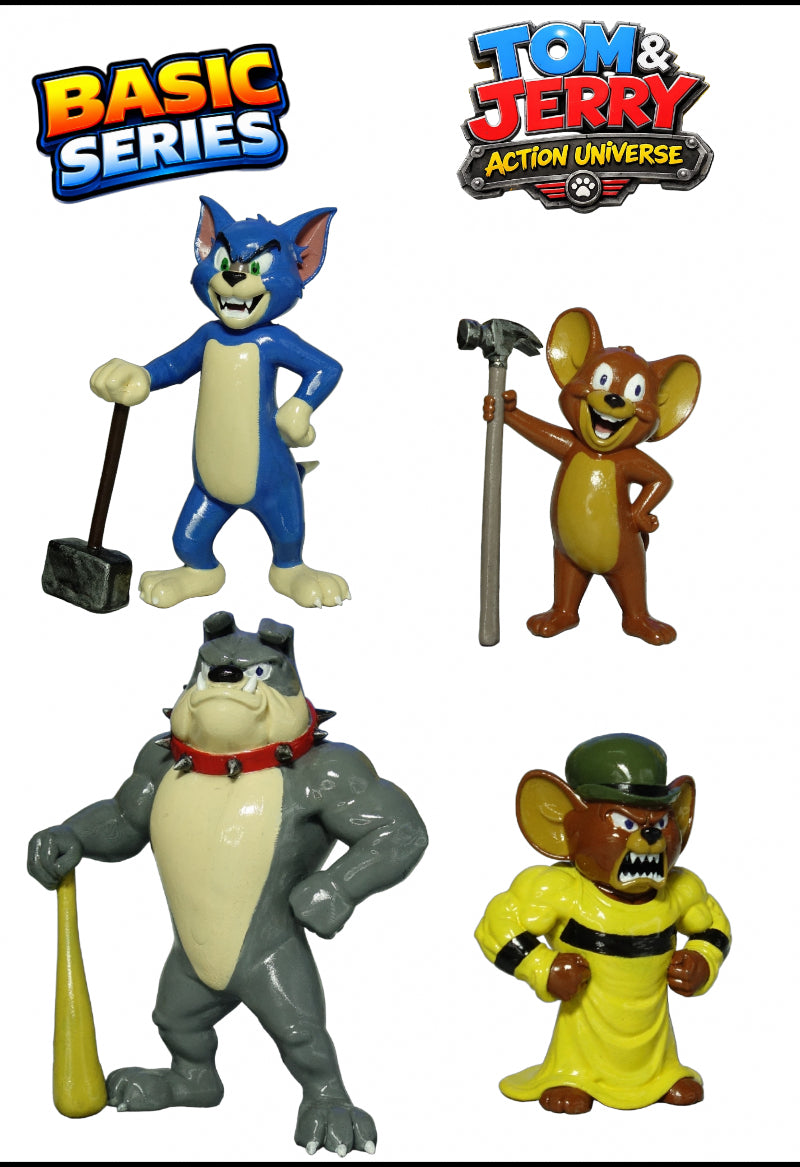 Tom &amp; Jerry: Action Universe  - Basic Set (4 collectible resin figures)