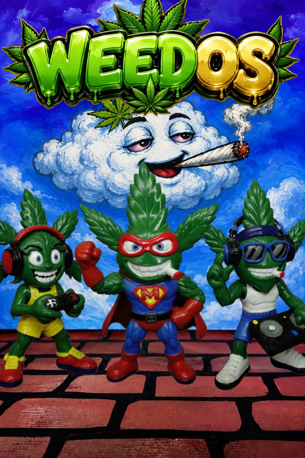 WEEDOS Mini Series – Crazy Weed Heroes Set (6 Figures) – Wave 1