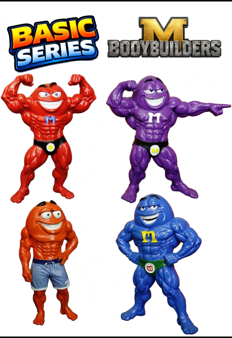 M BODYBUILDERS — Wave 1 Basic  Set (4 Figures)