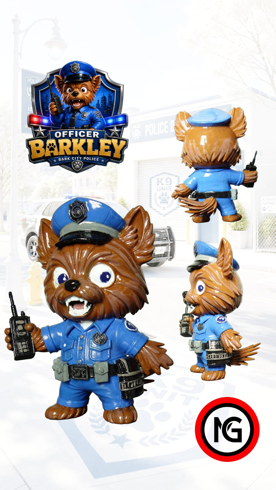 BARK CITY POLICE — Wave 1 Basic Set (4 collectible resin figures)