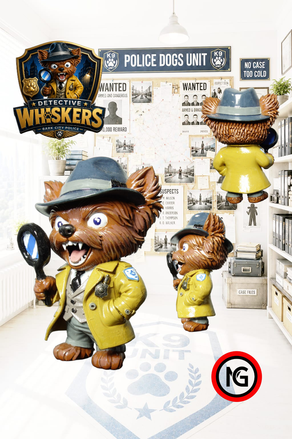 BARK CITY POLICE — Wave 1 Full Set (6 collectible resin figures)